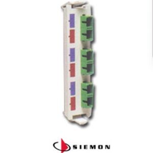 Siemon Flat Quick-Pack 3 Duplex SC/APC Adapter Plate (6 Fibers) RIC-F-SCA6-01